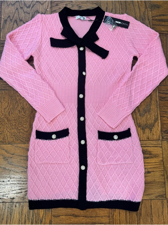 Fashion Nova Dresses & Skirts - Fashion Nova Pink & Black Knit Mini Dress
